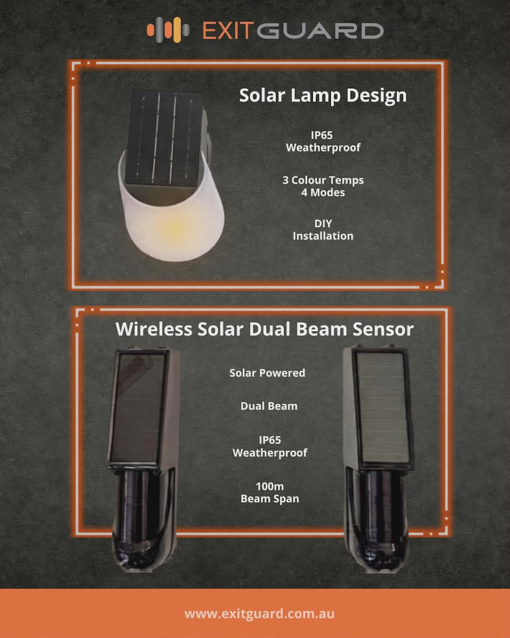 ExitGuard Single (1 Light + Beam Sensor Set)